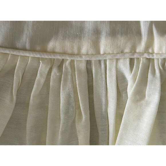 Vintage NANNETTE Pale Yellow Embroidered Butterflies Sheer Baby Dress Lace USA - Picture 6 of 14